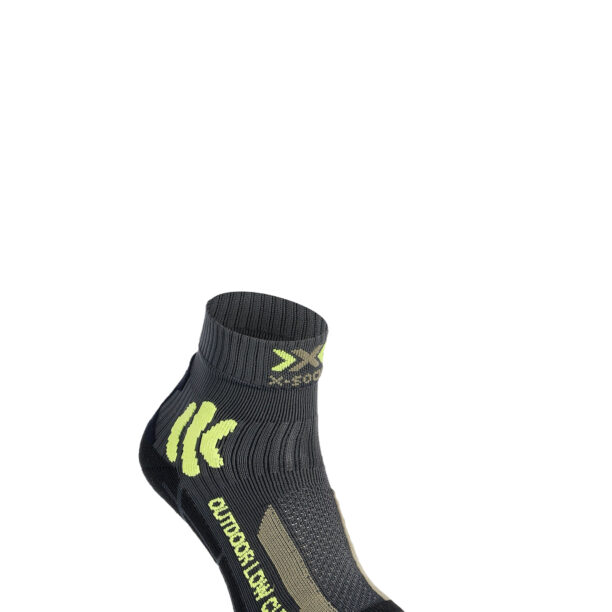 Șosete trekking X-Socks Trek Outdoor Low Cut - anthracite/lime