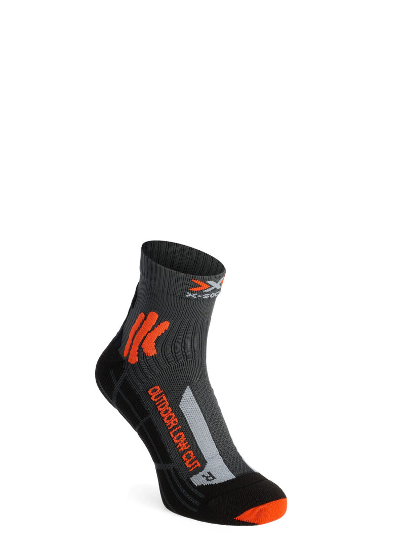 Șosete trekking X-Socks Trek Outdoor Low Cut - anthracite/orange