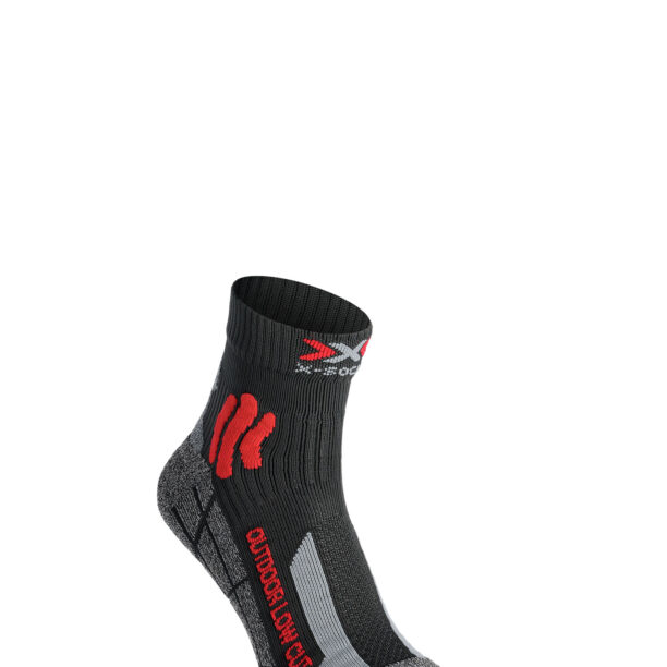 Șosete trekking X-Socks Trek Outdoor Low Cut - anthracite/red