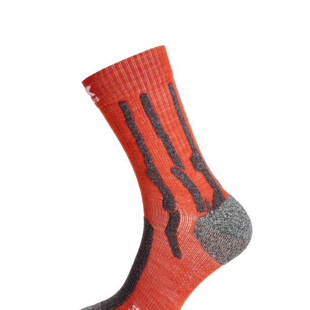 Cumpăra Șosete trekking X-Socks Trek Silver - crimson red/dolomite grey