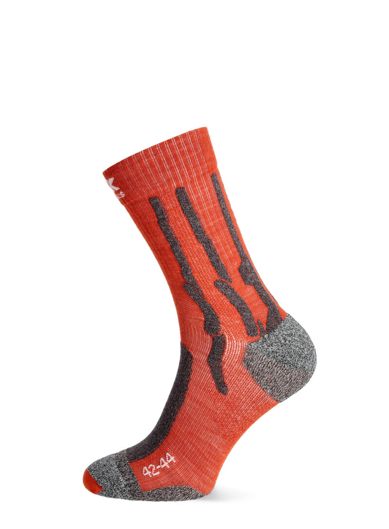 Cumpăra Șosete trekking X-Socks Trek Silver - crimson red/dolomite grey