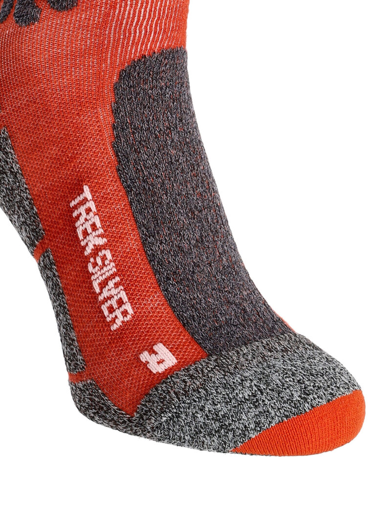 Preţ Șosete trekking X-Socks Trek Silver - crimson red/dolomite grey