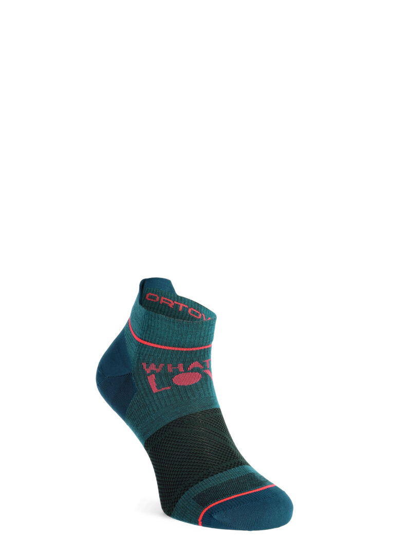 Original Sosete trekking femei Ortovox Alpine Light Low Socks - pacific green