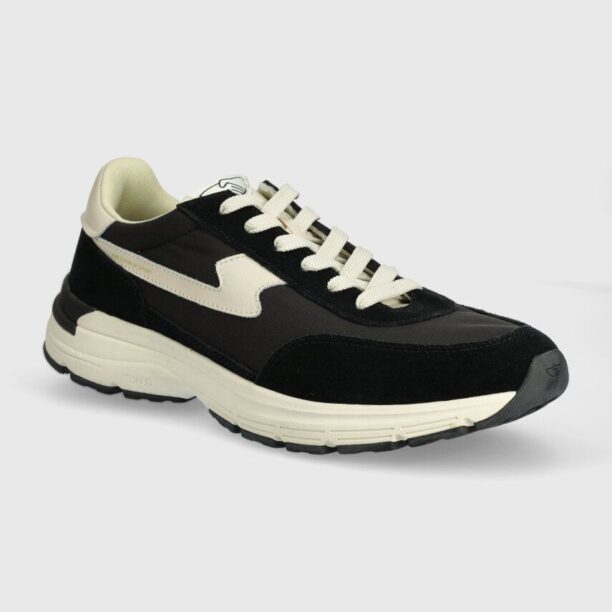 Stepney Workers Club sneakers Osier S-Strike Suede Mix culoarea negru