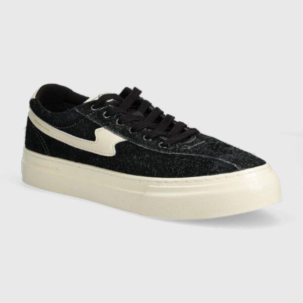 Stepney Workers Club sneakers din piele intoarsă Dellow S-Strike Cup Raw Suede culoarea negru