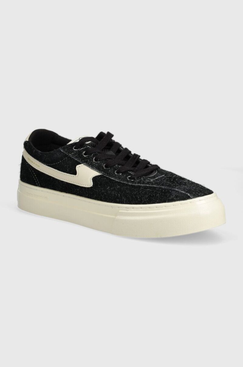 Stepney Workers Club sneakers din piele intoarsă Dellow S-Strike Cup Raw Suede culoarea negru