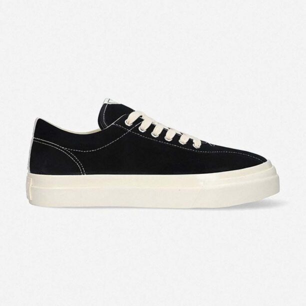 Stepney Workers Club sneakers din piele întoarsă Dellow Suede culoarea negru