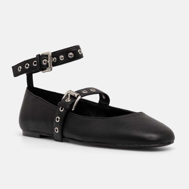 Steve Madden balerini de piele Macbeth culoarea negru