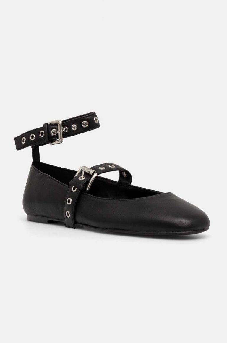 Steve Madden balerini de piele Macbeth culoarea negru