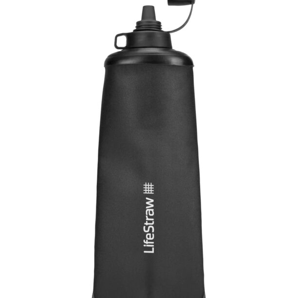 Sticla cu filtru LifeStraw Peak Series Flex Squeeze Bottle 1L - dark grey preţ