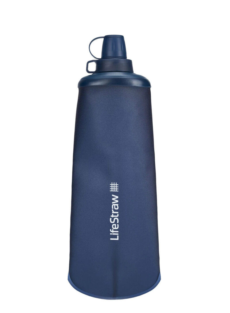 Sticla cu filtru LifeStraw Peak Series Flex Squeeze Bottle 1L - mountain blue preţ