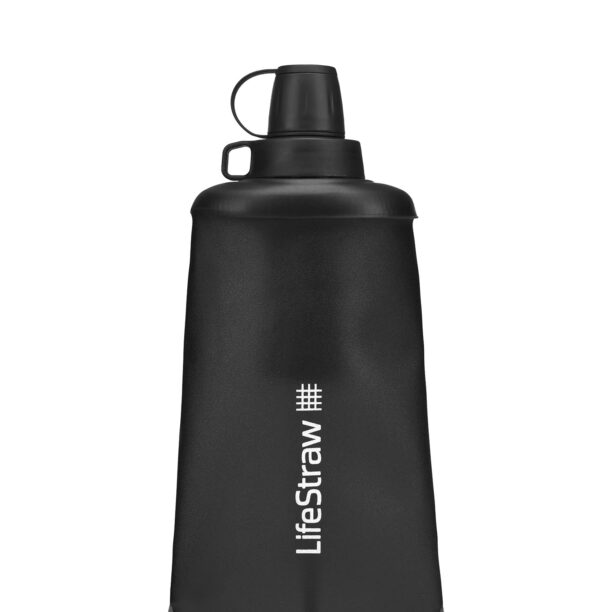 Sticla cu filtru LifeStraw Peak Series Flex Squeeze Bottle 22 oz (650 ml) - dark grey preţ