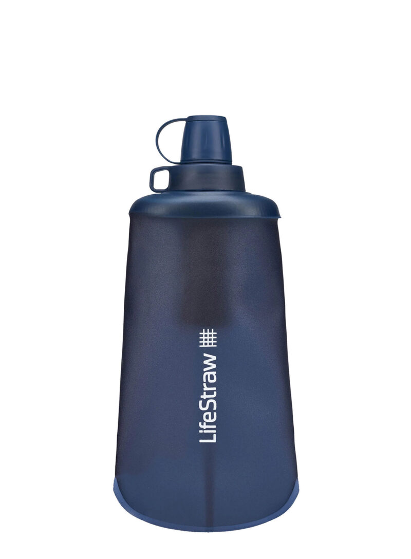 Sticla cu filtru LifeStraw Peak Series Flex Squeeze Bottle 22 oz (650 ml) - mountain blue preţ