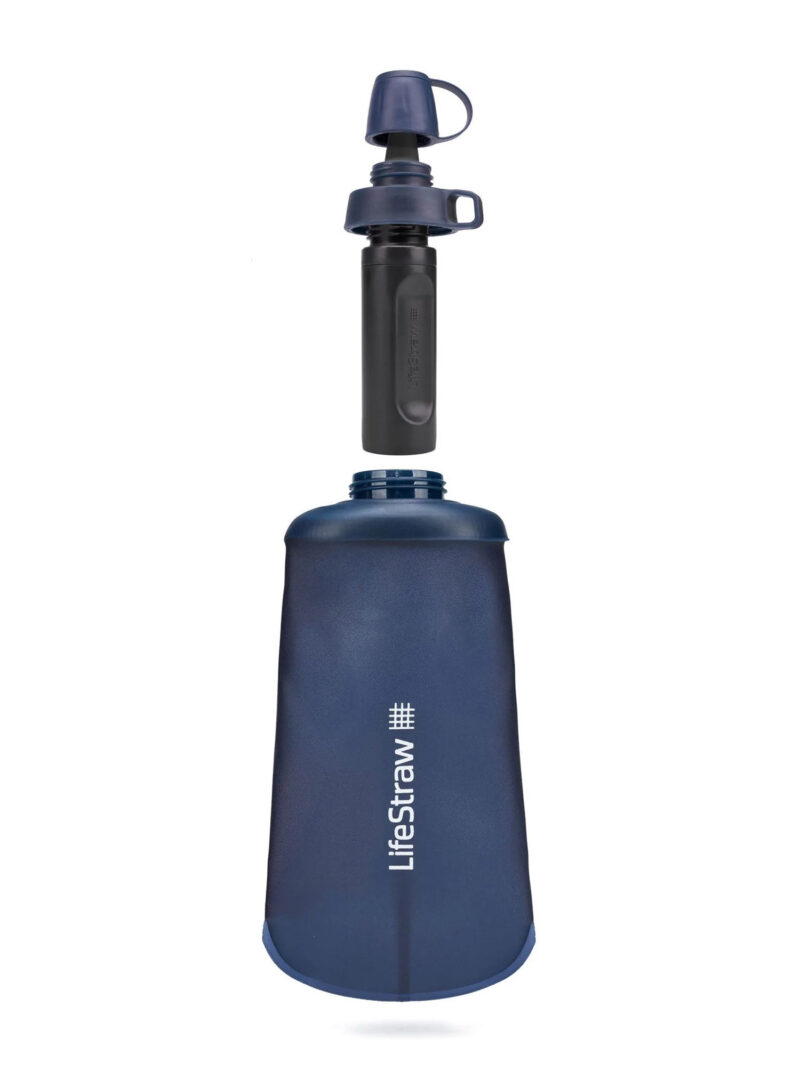 Cumpăra Sticla cu filtru LifeStraw Peak Series Flex Squeeze Bottle 22 oz (650 ml) - mountain blue