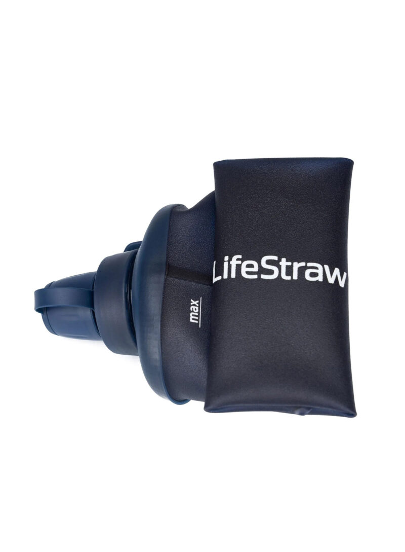 Original Sticla cu filtru LifeStraw Peak Series Flex Squeeze Bottle 22 oz (650 ml) - mountain blue