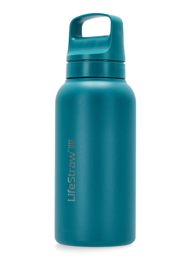 Cumpăra Sticla cu filtru Lifestraw Go 2.0 Stainless Steel Water Filter 1 L - laguna teal