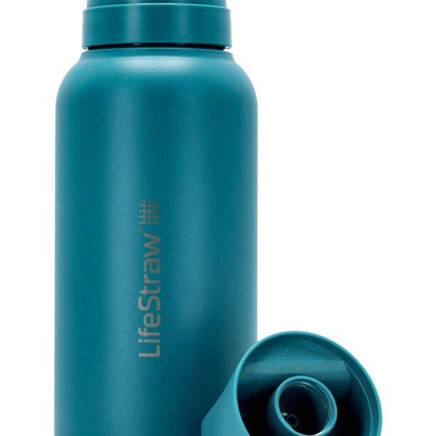 Preţ Sticla cu filtru Lifestraw Go 2.0 Stainless Steel Water Filter 1 L - laguna teal