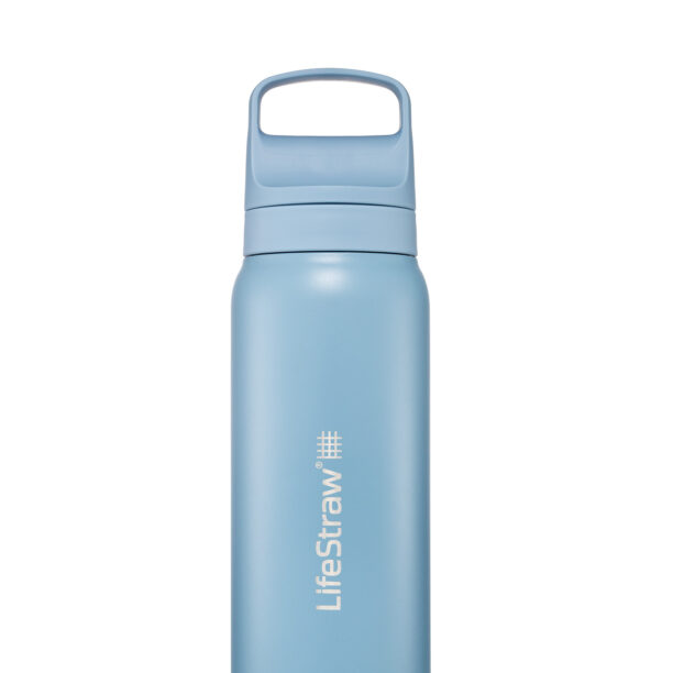 Sticla cu filtru Lifestraw Go 2.0 Stainless Steel Water Filter 24 oz (710 ml) - icelandic blue