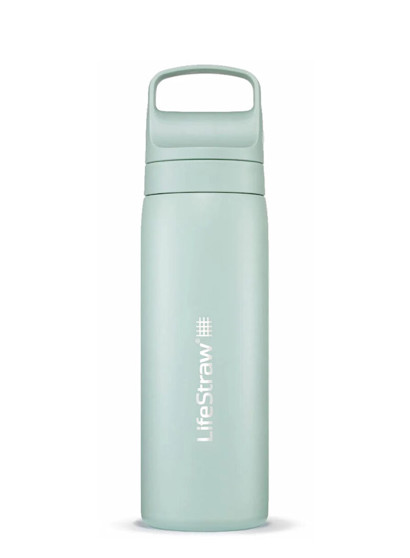 Sticla cu filtru Lifestraw Go 2.0 Stainless Steel Water Filter Bottle 18 oz (532 ml) - seafoam