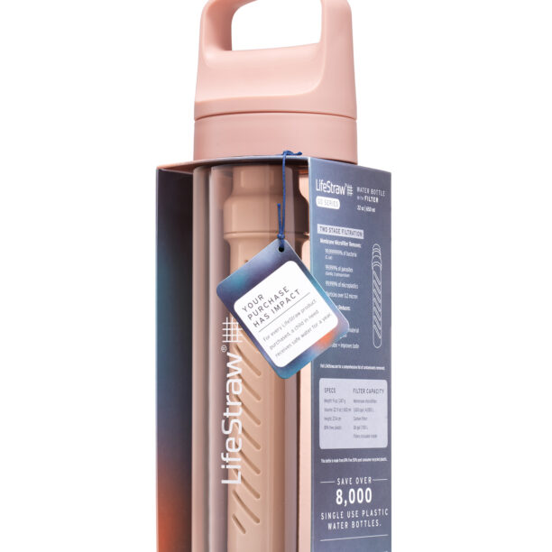 Cumpăra Sticla cu filtru Lifestraw Go 2.0 Water Filter 22 oz (650 ml) - cherry blossom pink