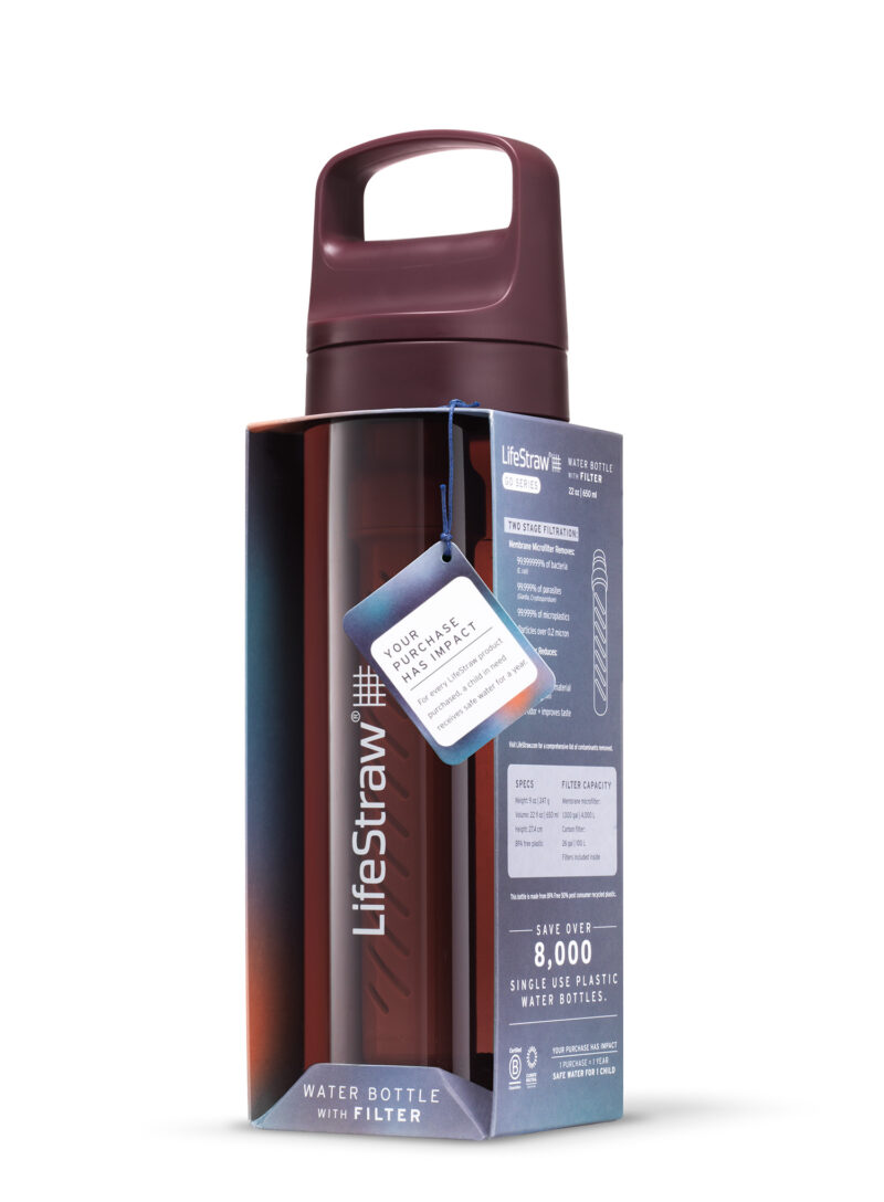 Preţ Sticla cu filtru Lifestraw Go 2.0 Water Filter 22 oz (650 ml) - merlot me away