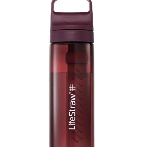 Sticla cu filtru Lifestraw Go 2.0 Water Filter 22 oz (650 ml) - merlot me away