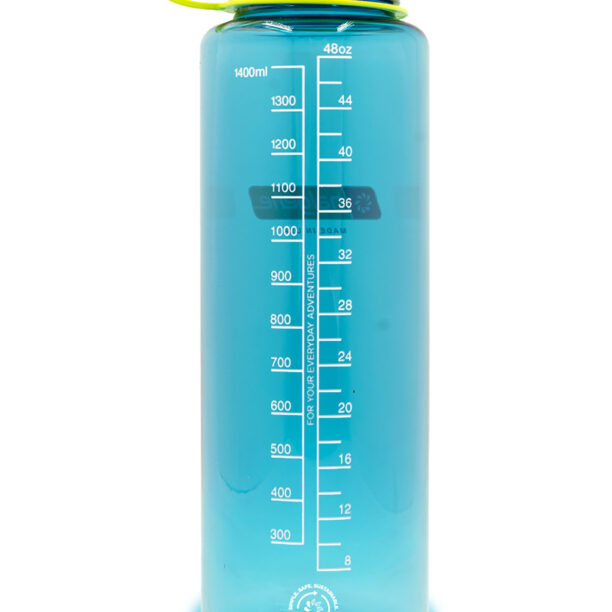 Sticla de apa de voiaj Nalgene Silo Sustain Wide Mouth 48 oz (1500 ml) - cerulean preţ