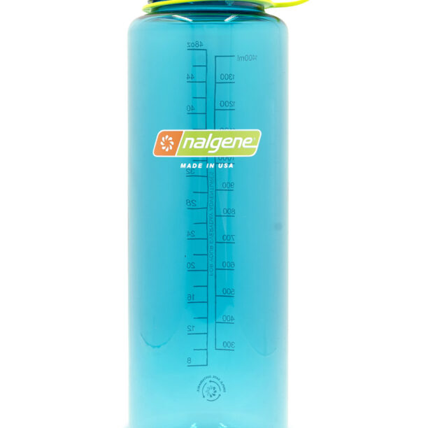 Sticla de apa de voiaj Nalgene Silo Sustain Wide Mouth 48 oz (1500 ml) - cerulean