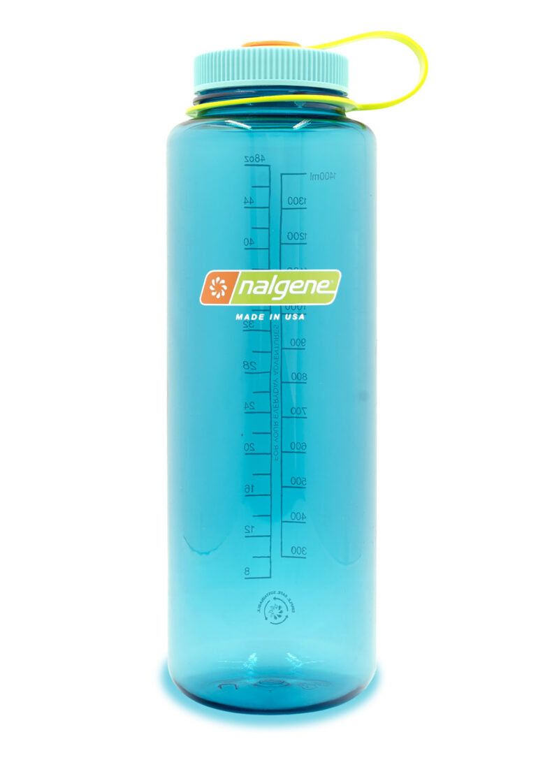 Sticla de apa de voiaj Nalgene Silo Sustain Wide Mouth 48 oz (1500 ml) - cerulean