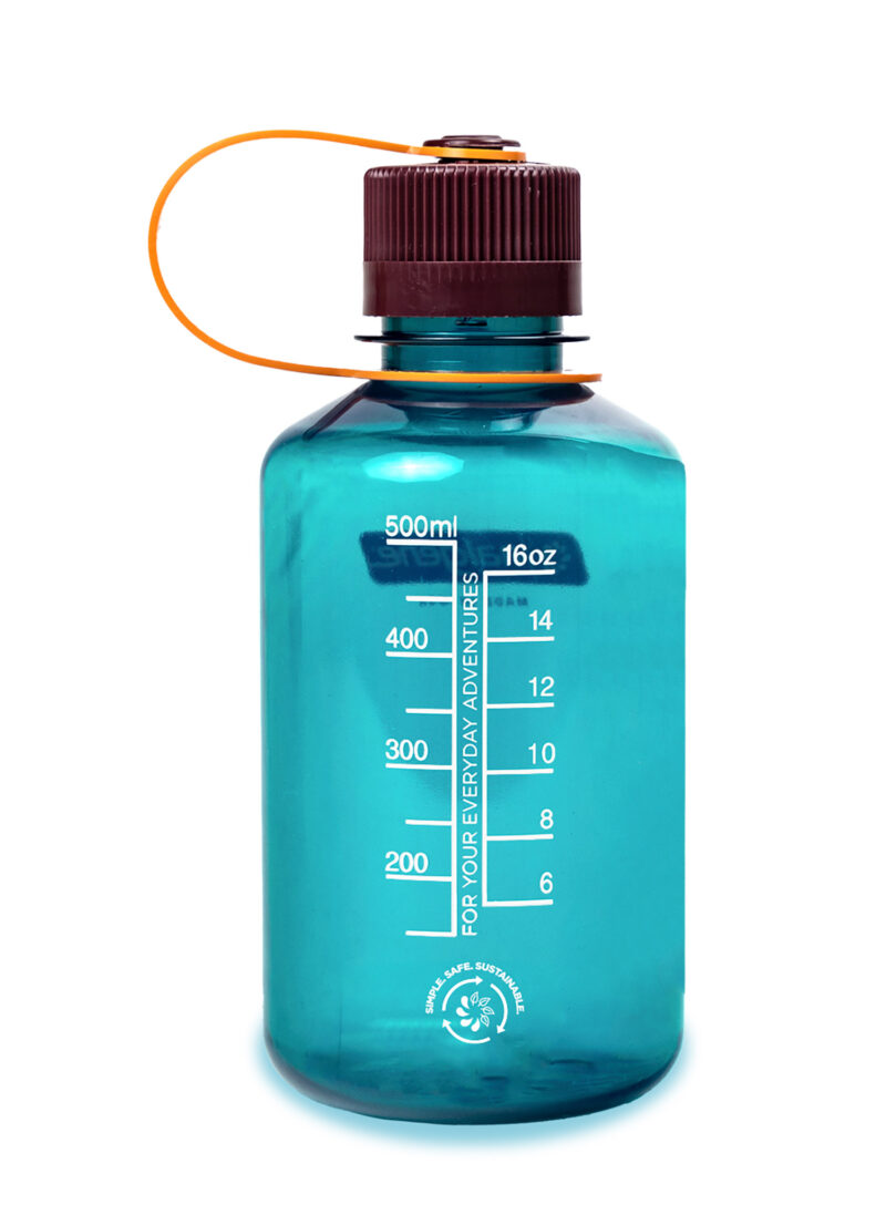 Sticla de apa de voiaj Nalgene Sustain Narrow Mouth 16 oz (500 ml) - teal preţ