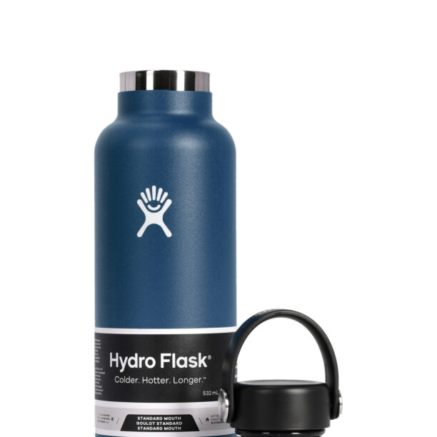 Sticlă de voiaj Hydro Flask 18 oz Standard Flex Cap (532 ml) - indigo preţ