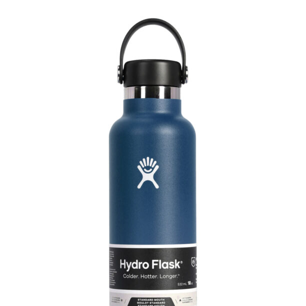 Sticlă de voiaj Hydro Flask 18 oz Standard Flex Cap (532 ml) - indigo