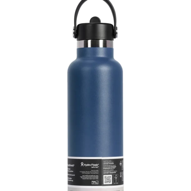 Cumpăra Sticlă de voiaj Hydro Flask 21 oz Standard Flex Straw Cap (621 ml) - indigo