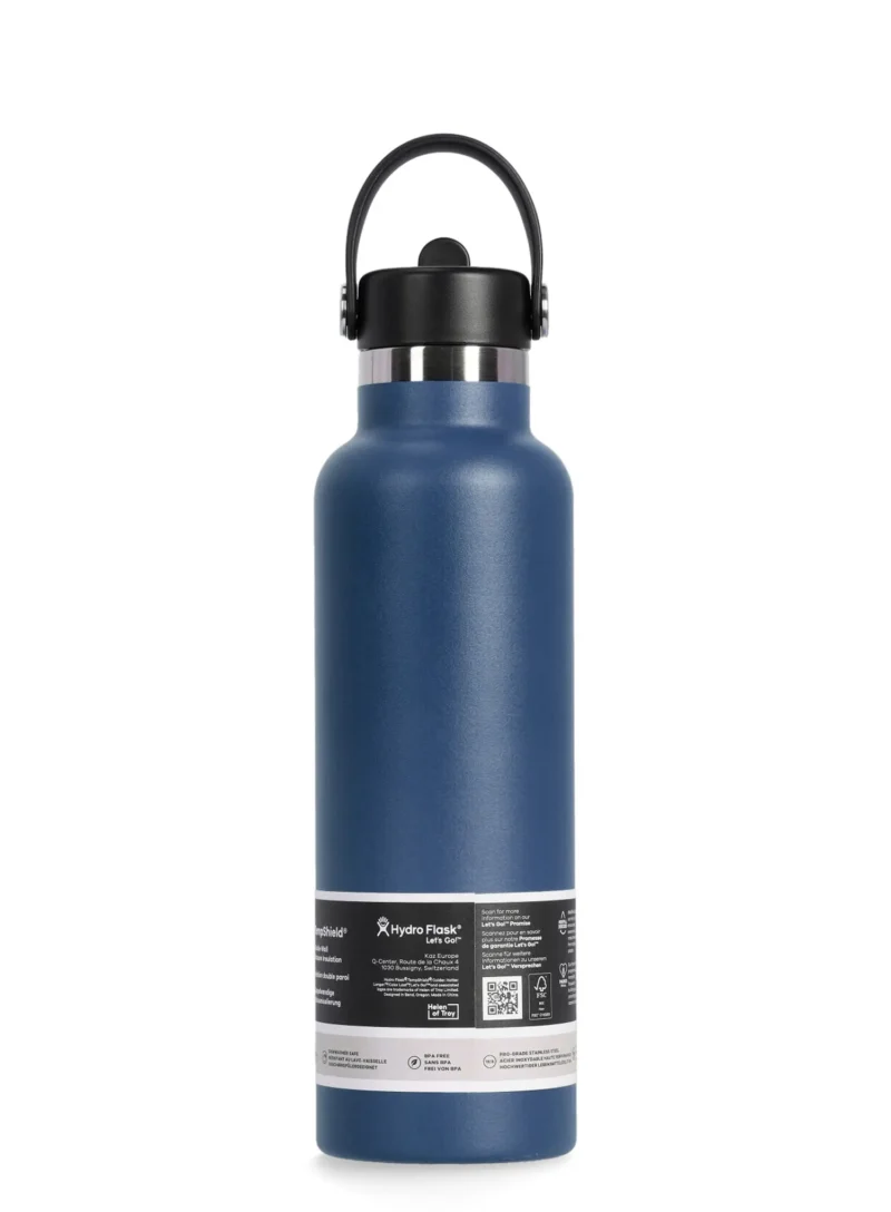 Cumpăra Sticlă de voiaj Hydro Flask 21 oz Standard Flex Straw Cap (621 ml) - indigo