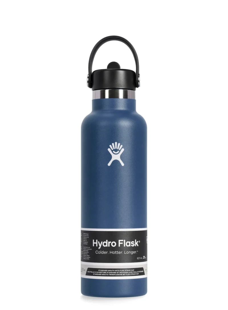 Sticlă de voiaj Hydro Flask 21 oz Standard Flex Straw Cap (621 ml) - indigo