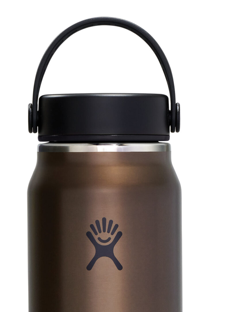 Sticla termică Hydro Flask 32 oz Lightweight Wide Flex Cap (946 ml) - obsidian preţ