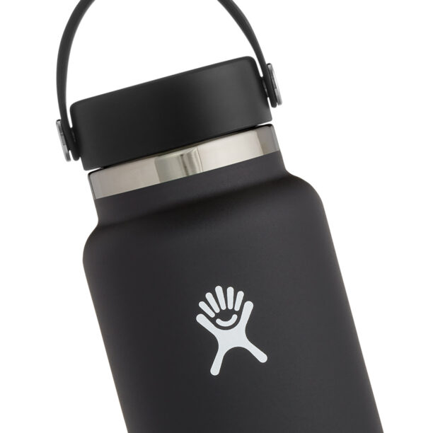 Sticla termică Hydro Flask 32 oz Wide Flex Cap (946 ml) - black preţ