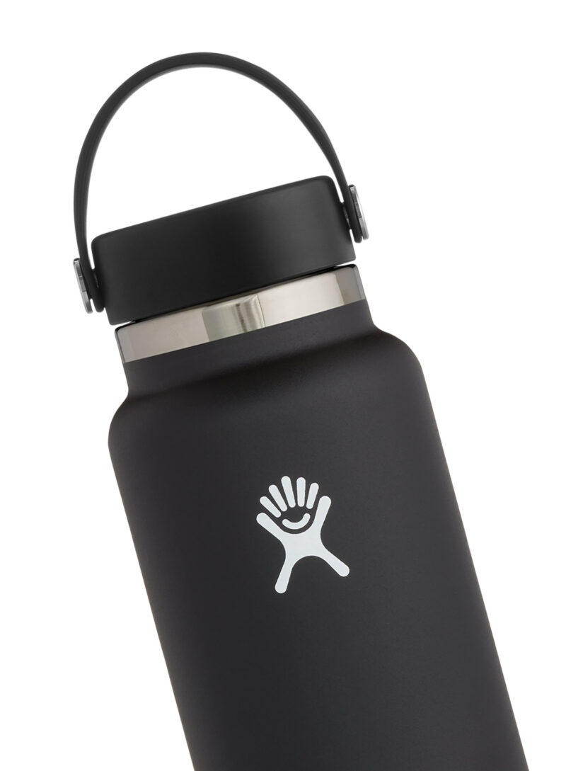 Sticla termică Hydro Flask 32 oz Wide Flex Cap (946 ml) - black preţ