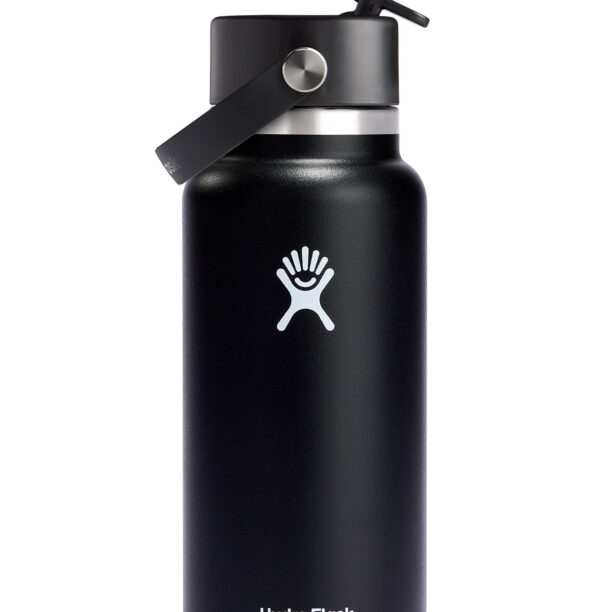 Sticla termică Hydro Flask 32 oz Wide Flex Straw Cap (946 ml) - black