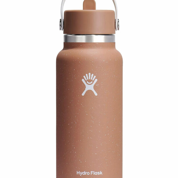 Sticla termică Hydro Flask 32 oz Wide Flex Straw Cap (946 ml) - sandy