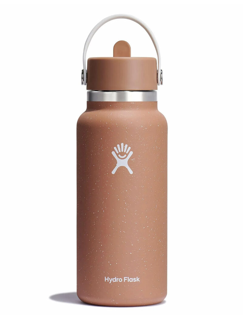 Sticla termică Hydro Flask 32 oz Wide Flex Straw Cap (946 ml) - sandy