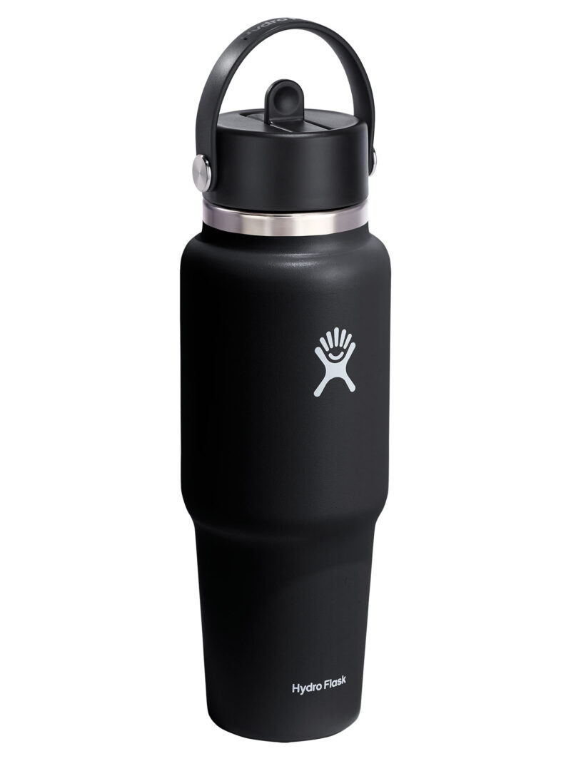 Sticla termică Hydro Flask 32 oz Wide Flex Straw Travel Bottle (946 ml) - black preţ