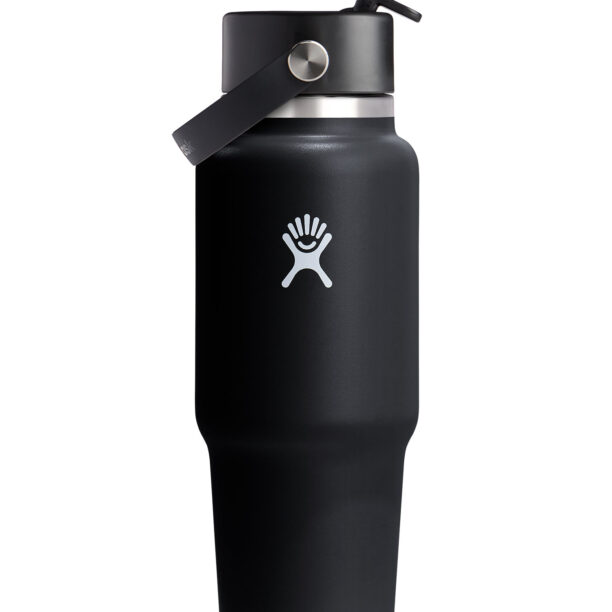 Sticla termică Hydro Flask 32 oz Wide Flex Straw Travel Bottle (946 ml) - black