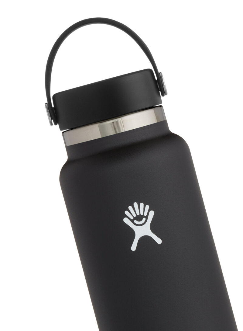 Sticla termică Hydro Flask 40 oz Wide Flex Cap (1183 ml) - black preţ