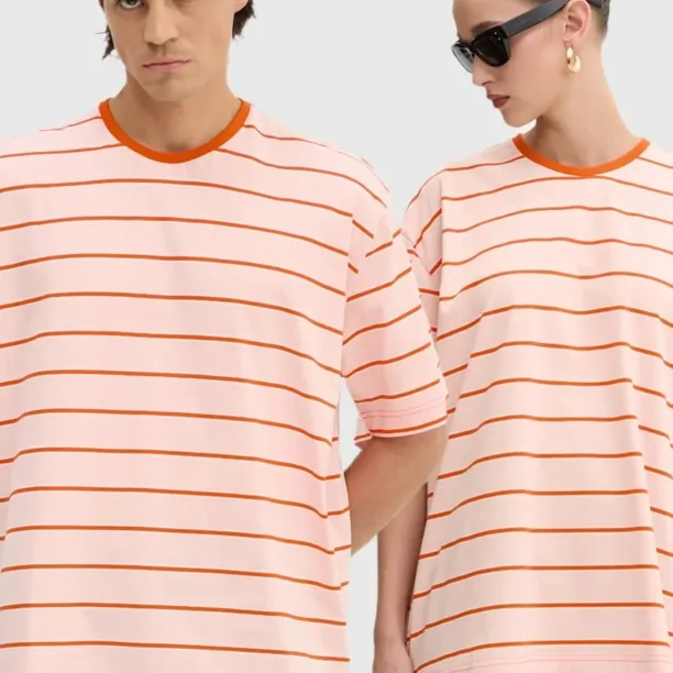 Sunnei tricou din bumbac culoarea portocaliu