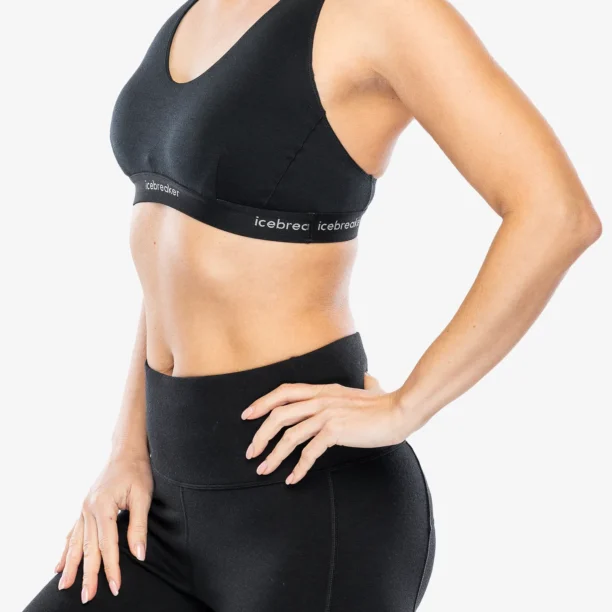 Cumpăra Sutien sport Icebreaker Merino 125 Cool-Lite Sprite Racerback Bra - black