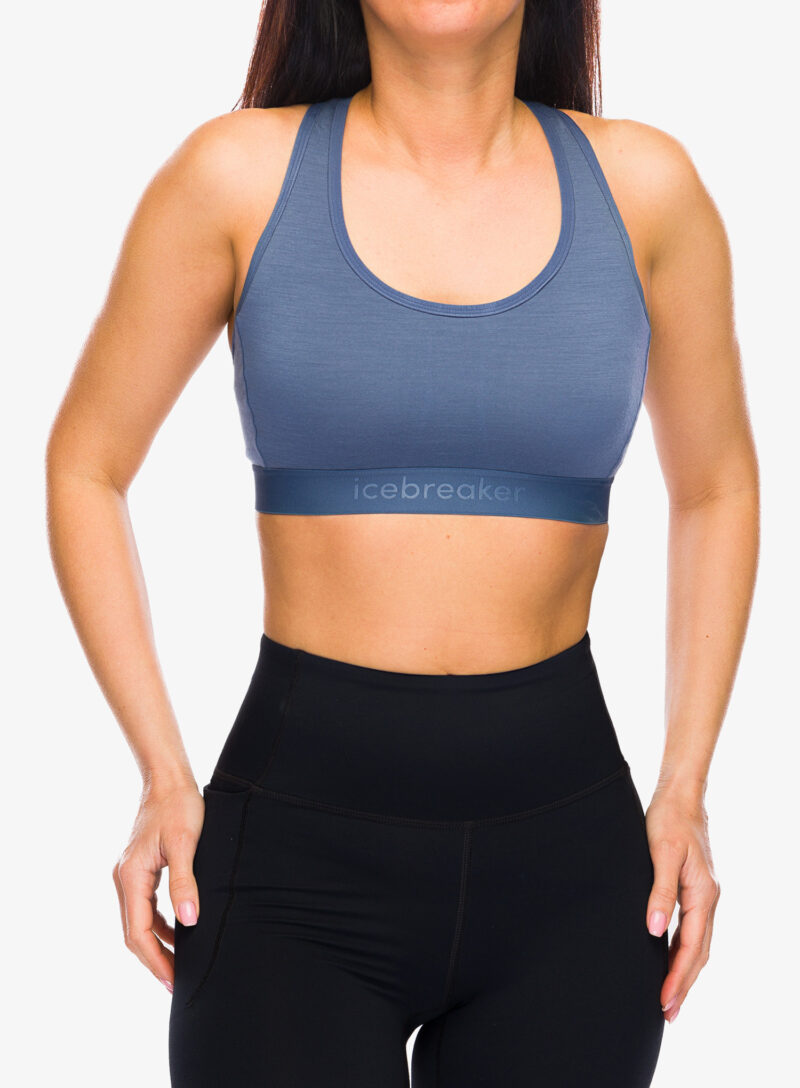 Sutien sport Icebreaker Merino 125 ZoneKnit Racerback Bra - dawn