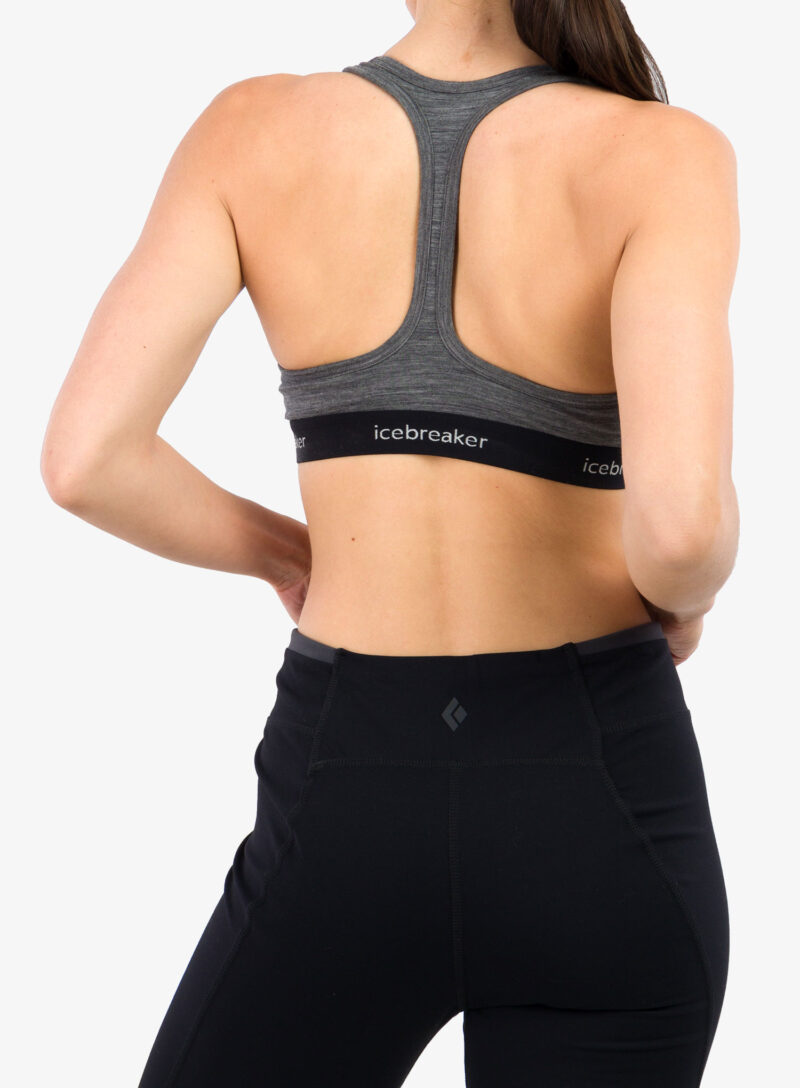 Preţ Sutien sport Icebreaker Sprite Racerback Bra  - gritstone hthr