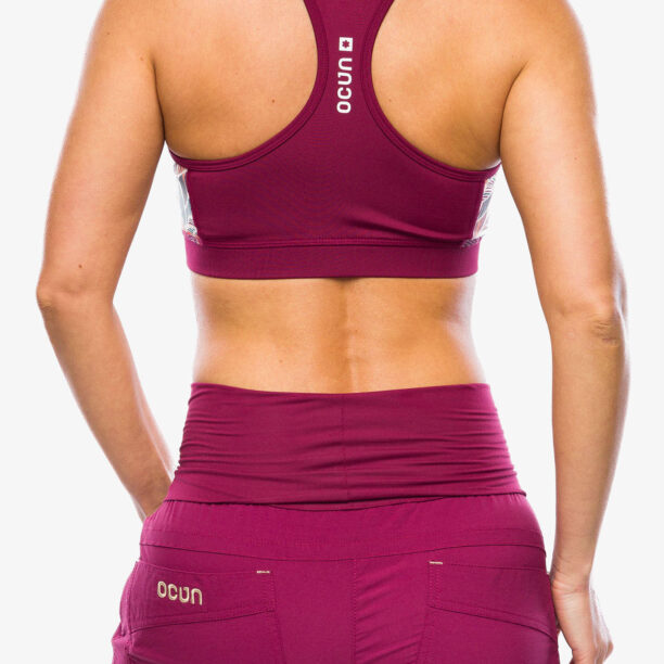 Sutien sport Ocun Misty Bra - wine rhododendron preţ