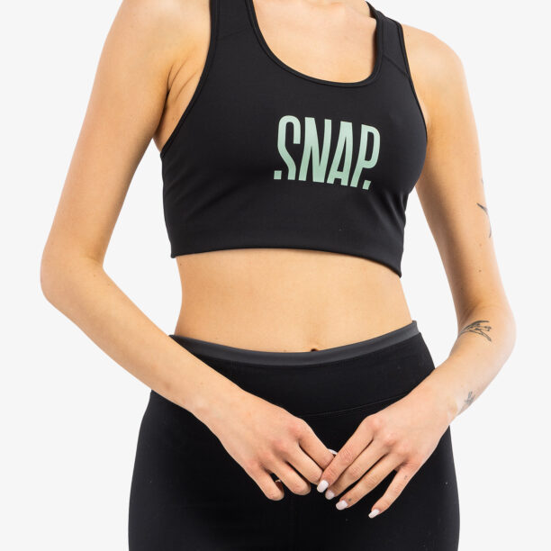 Original Sutien sport SNAP Classic Bra - black/light green